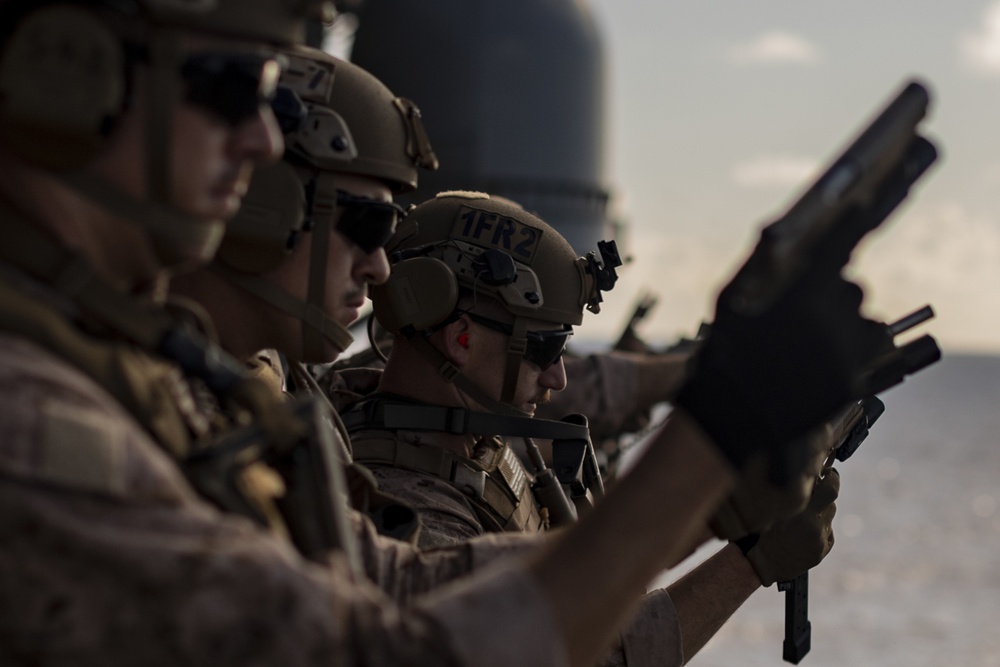11th MEU ADRD conducts small arms range