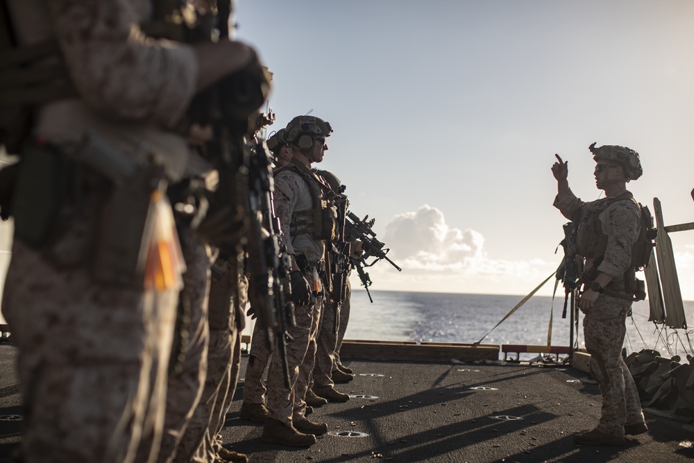 11th MEU ADRD conducts small arms range