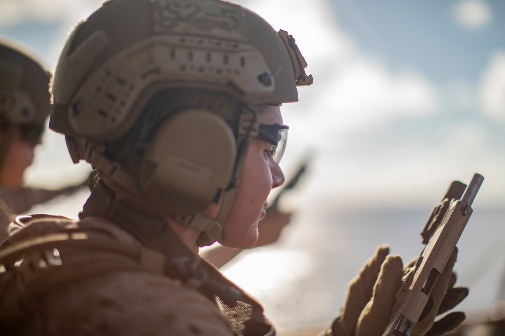 11th MEU ADRD conducts small arms range