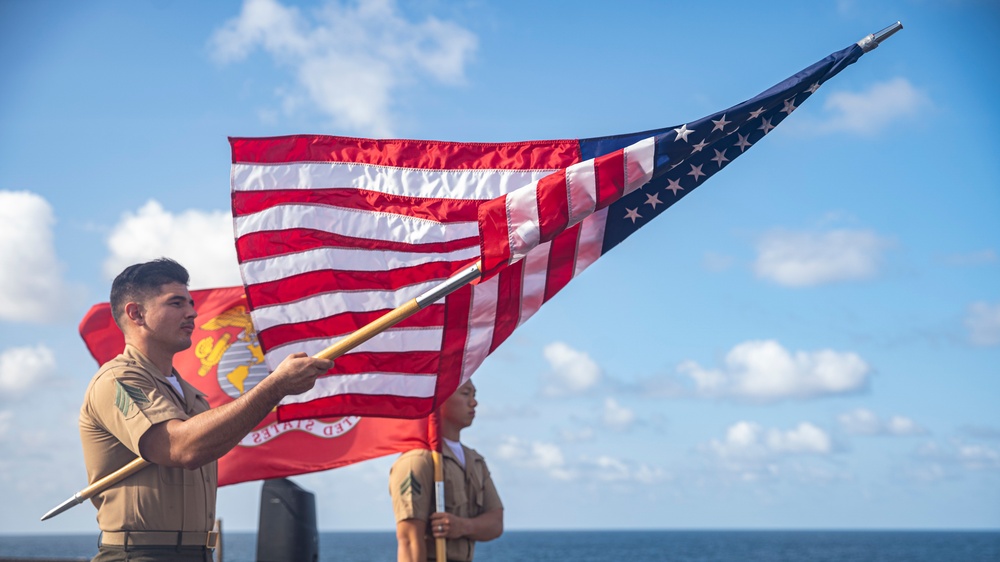 11th MEU Marines, Essex ARG Sailors Honor 9/11 First Responders