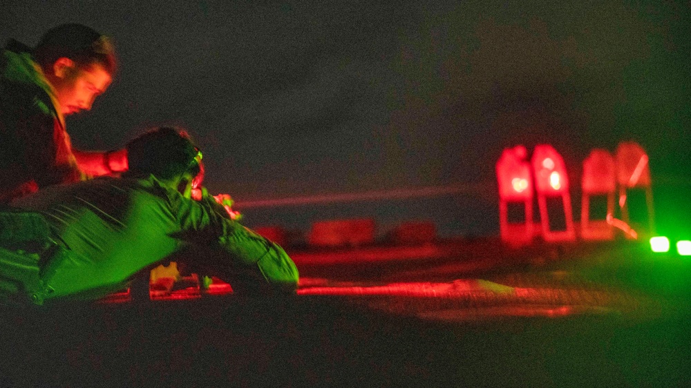 11th MEU ADRD Conducts Night Range Aboard USS Pearl Harbor