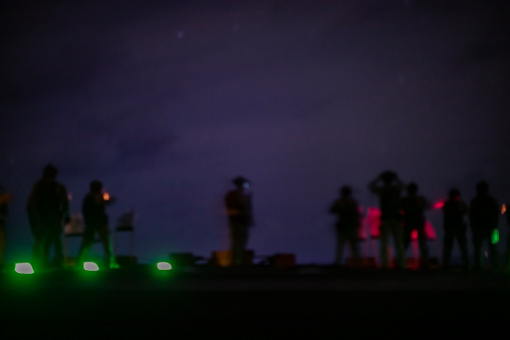 11th MEU ADRD Conducts Night Range Aboard USS Pearl Harbor