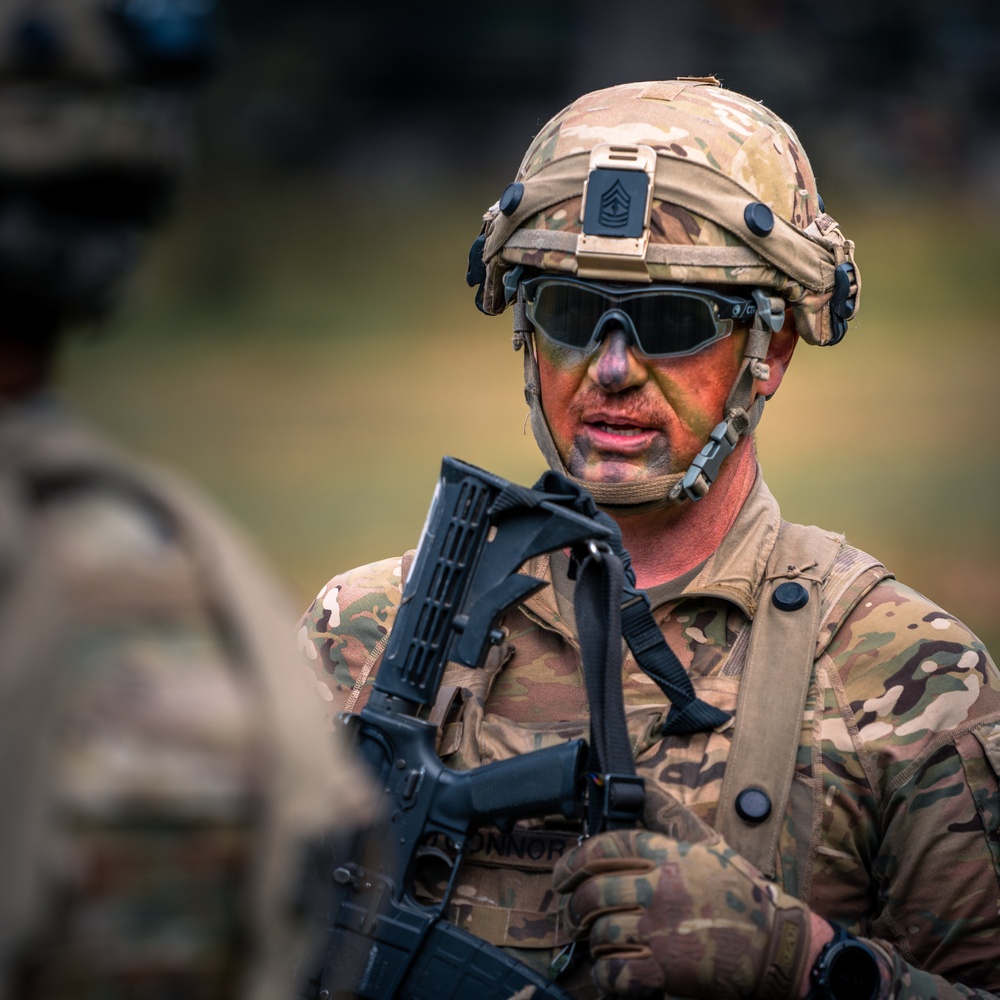 5-4 Air Defense Artillery Regiment provides critical short range air defense for 2nd Cavalary Regiment during exercise Saber Junction 21