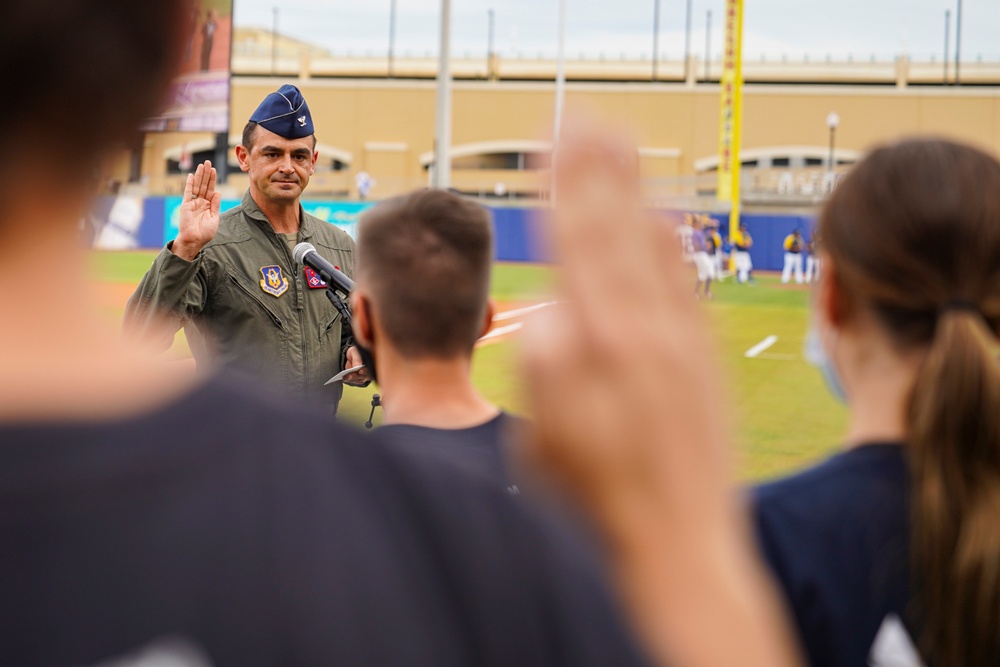 Biloxi Shuckers' military appreciation night