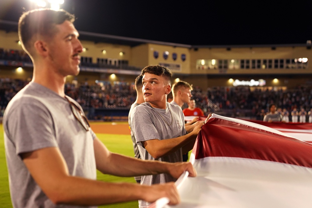 Biloxi Shuckers' military appreciation night