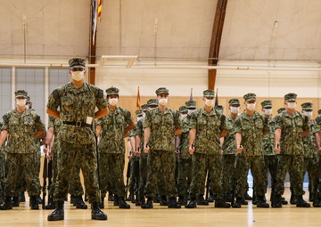 210916-N-NIEDERLAND, PAULA-0006 NEWPORT, R.I. (Sept. 16, 2021) OCS drill ceremony