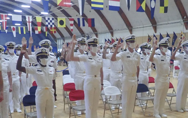 210917-N-XU135-0517 NEWPORT, R.I. (Sept. 17, 2021) OCS class 16-21 graduation ceremony
