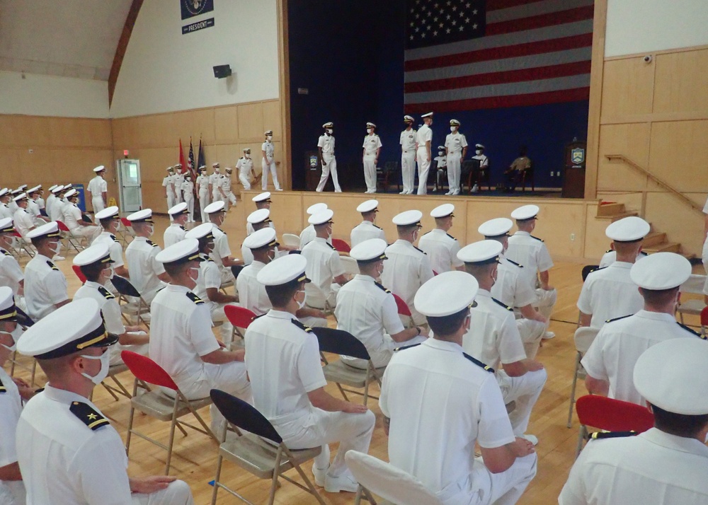 210917-N-XU135-0537 NEWPORT, R.I. (Sept. 17, 2021) OCS class 16-21 graduation ceremony