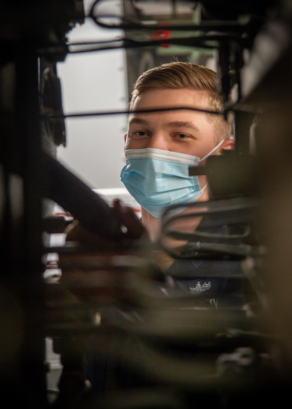 USNS Mercy (T-AH 19) Engineering Department Sailors