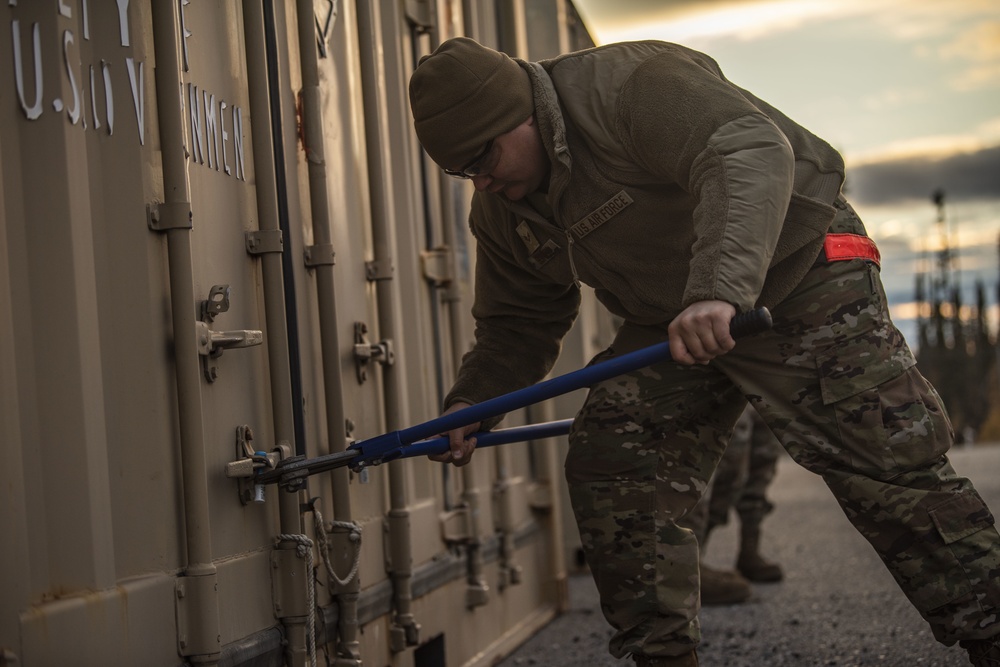 Unloading to Load up: Eielson secures semi-annual munitions