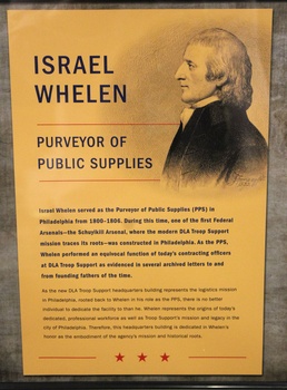 DLA Troop Support Headquarters dedication ceremony honors local historical figure Israel Whelen