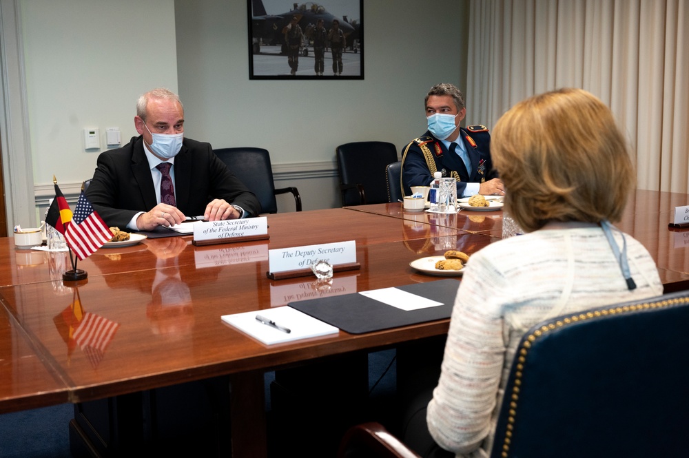 Deputy Secretary of Defense Hicks Meets with German State Secretary for Defense