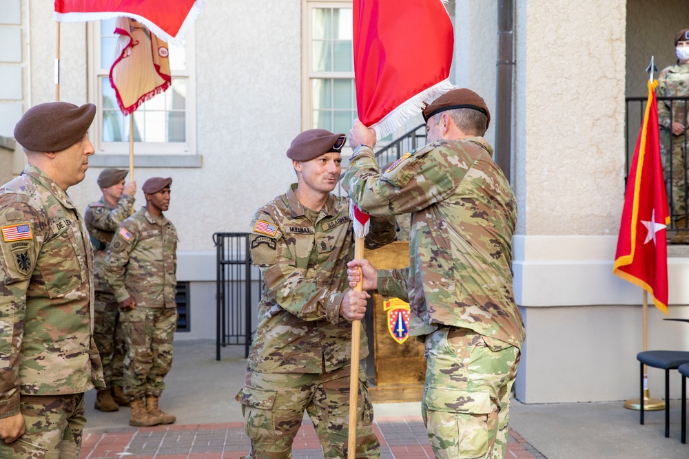 SFAB Relinquished Command Ceremony for CSM Christopher Mullinax