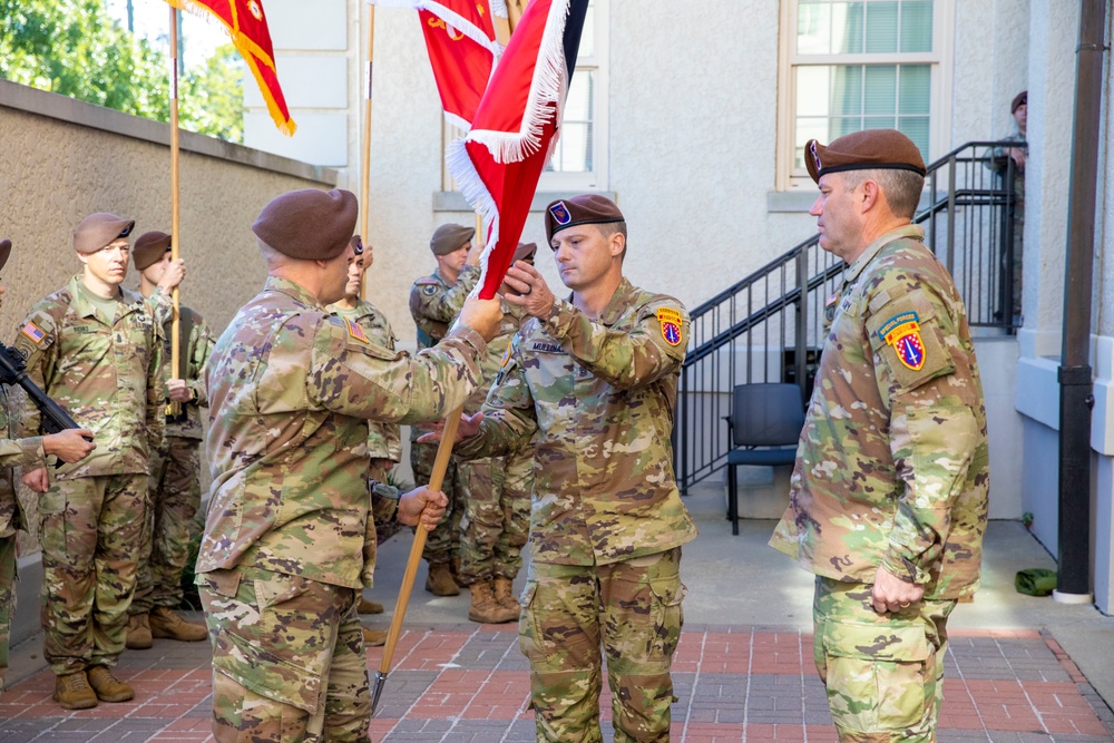 SFAB Relinquished Command Ceremony for CSM Christopher Mullinax