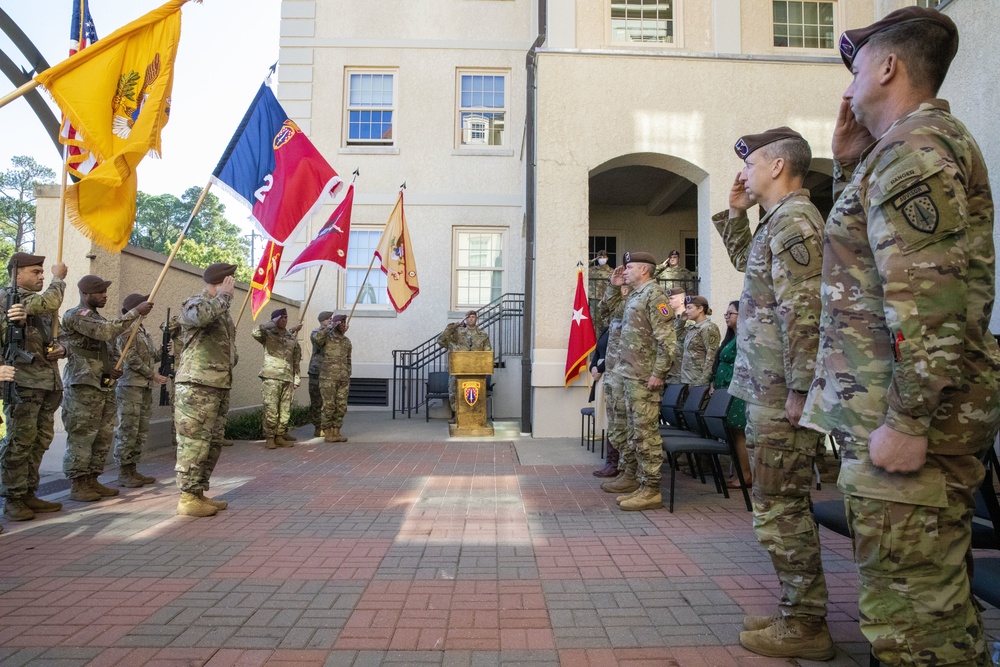 SFAB Relinquished Command Ceremony for CSM Christopher Mullinax