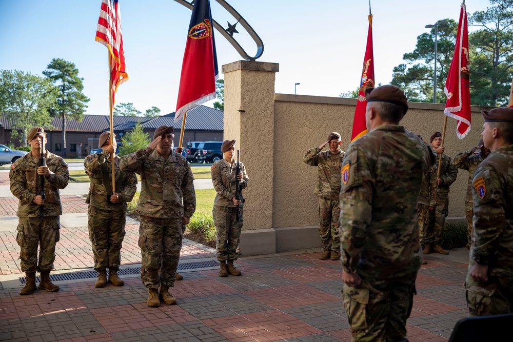 SFAB Relinquished Command Ceremony for CSM Christopher Mullinax