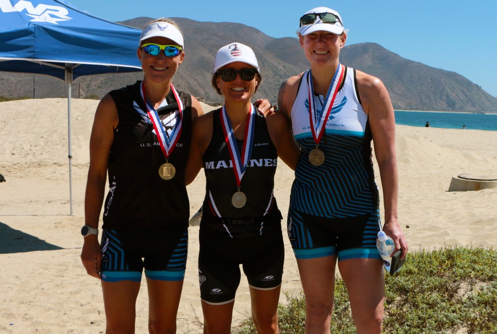 Navy Sweeps Men and Women Team Golds at 2021 Armed Forces Triathlon
