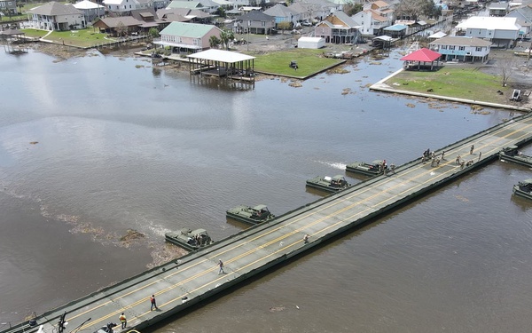 La. Guard builds bridges, clears roads to recovery after Ida