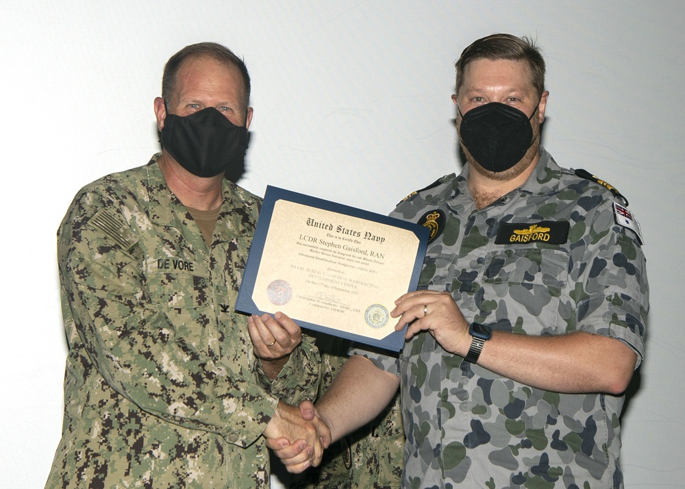 Royal Australian Navy Officer Joins the Cadre of Warfare Tactics Instructors