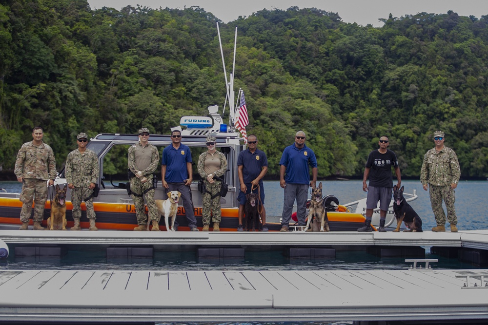 Task Force Koa Moana 21 Helps Train Canines to Patrol in Boats