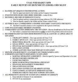 Correct packet submissions key to Early Return of Dependents requests