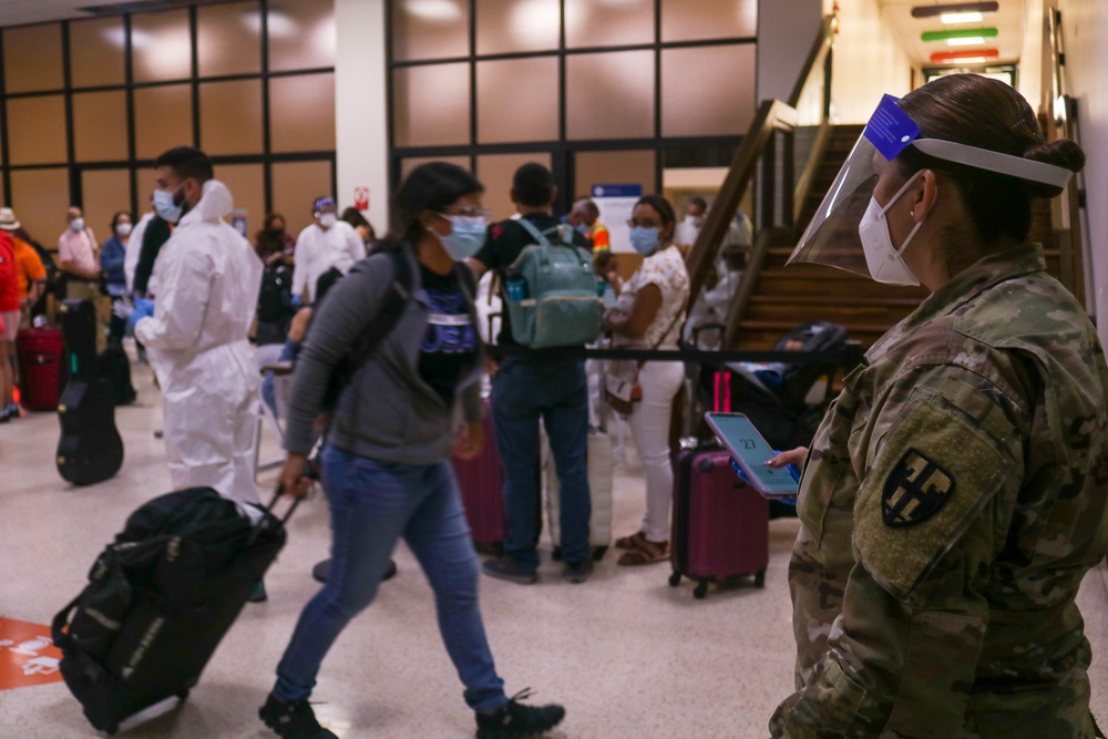 Puerto Rico National Guard operates in Mercedita Airport