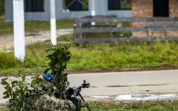 Ukrainian soldiers conduct urban operations demonstration at Rapid Trident 21