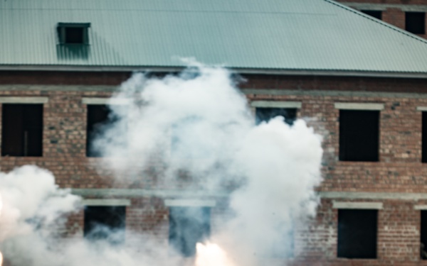 Ukrainian soldiers conduct urban operations demonstration at Rapid Trident 21