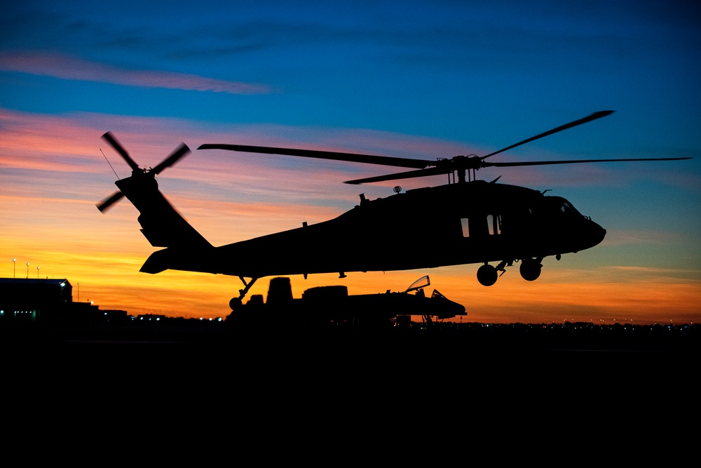Idaho National Guard conducts night training operations