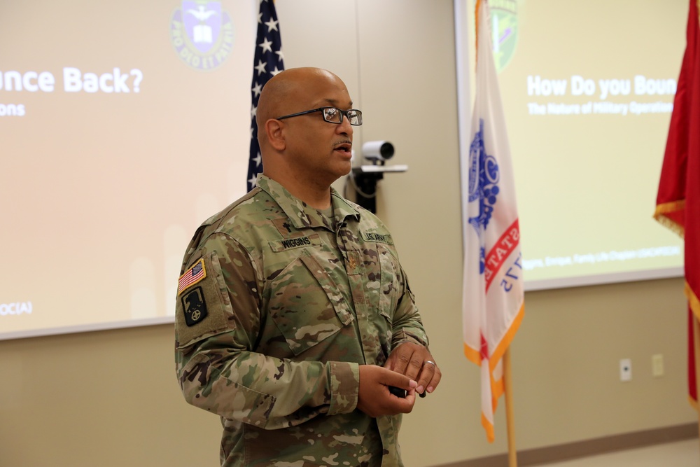 How do you bounce back? USACAPOC(A) Strong Bonds Spiritual Fitness and Moral Leadership event