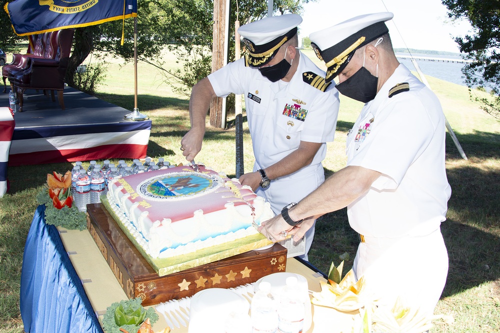 Cake Cutting at NWS Yorktown change of command.