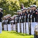 Military Funeral Honors with Funeral Escort are Conducted for U.S. Marine Corps Staff Sgt. Darin Hoover in Section 60 of Arlington National Cemetery