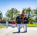 Military Funeral Honors with Funeral Escort are Conducted for U.S. Marine Corps Staff Sgt. Darin Hoover in Section 60 of Arlington National Cemetery