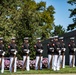 Military Funeral Honors with Funeral Escort are Conducted for U.S. Marine Corps Staff Sgt. Darin Hoover in Section 60 of Arlington National Cemetery