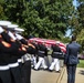 Military Funeral Honors with Funeral Escort are Conducted for U.S. Marine Corps Staff Sgt. Darin Hoover in Section 60 of Arlington National Cemetery