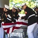 Military Funeral Honors with Funeral Escort are Conducted for U.S. Marine Corps Staff Sgt. Darin Hoover in Section 60 of Arlington National Cemetery