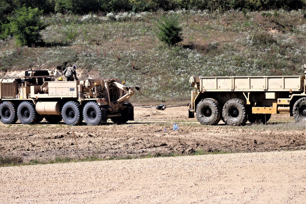 Fort McCoy RTS-Maintenance holds Wheeled Vehicle Recovery Operations Course