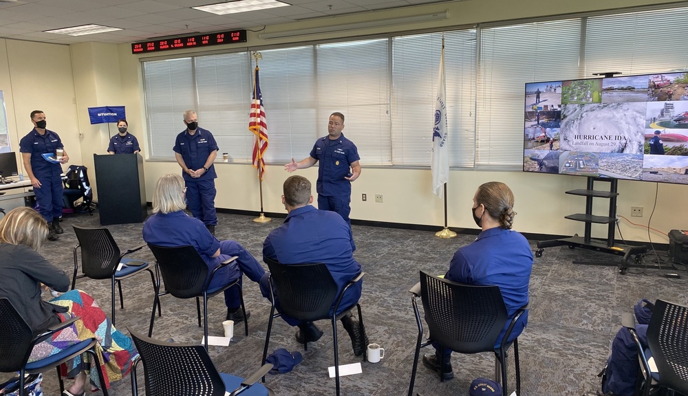 Atlantic Area Command Staff revisits areas and members affected by Ida
