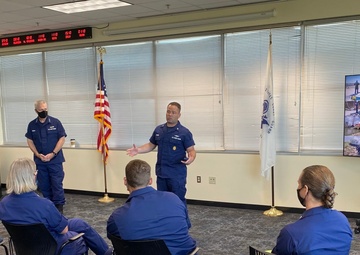 Atlantic Area Command Staff revisits areas and members affected by Ida