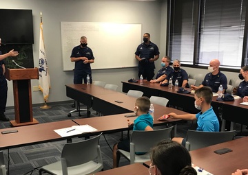 Vice Adm. Poulin Meets With Coast Guard Families Impacted by Hurricane Ida