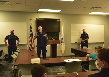 Vice Adm. Poulin Meets With Coast Guard Families Impacted by Ida
