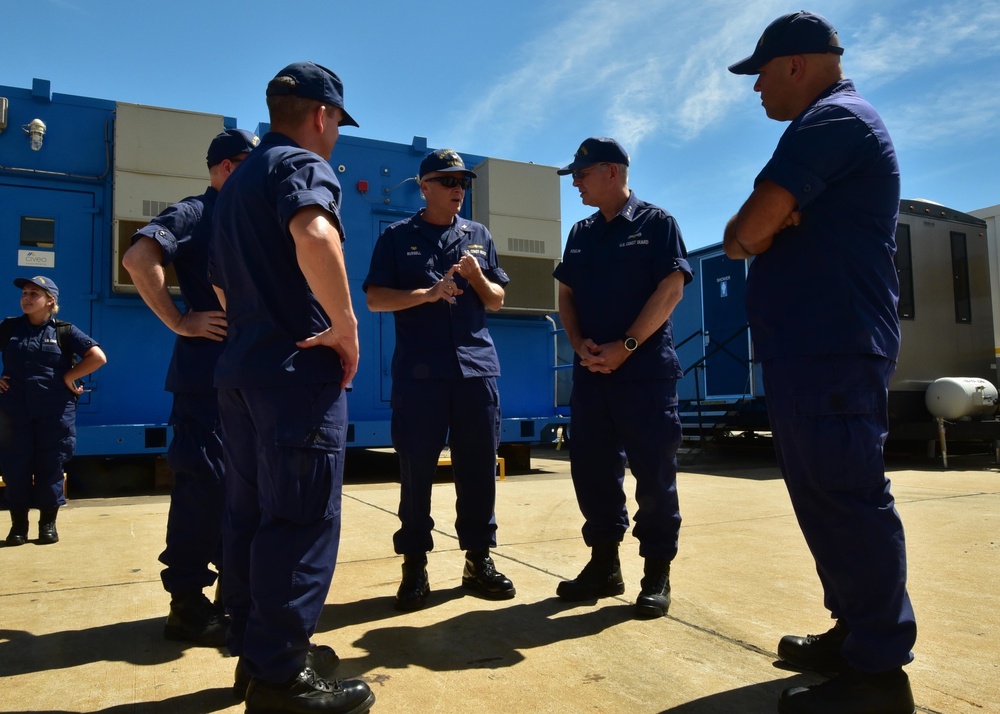 Vice Adm. Poulin Meets With Hurricane Ida Responders