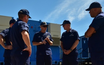 Vice Adm. Poulin Meets With Hurricane Ida Responders