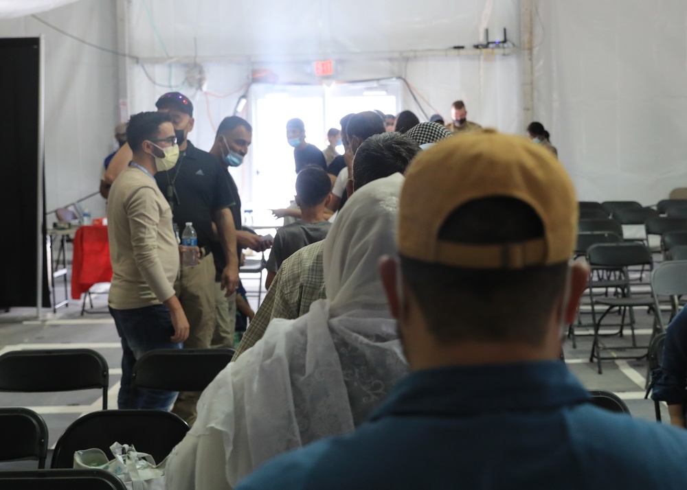 First groups of Afghan evacuees begin out-processing Fort Bliss' Dona Ana Complex