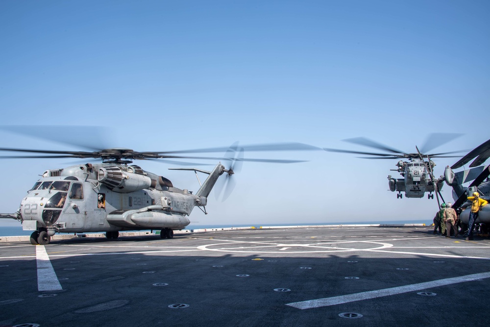 USS Portland Flight Operations