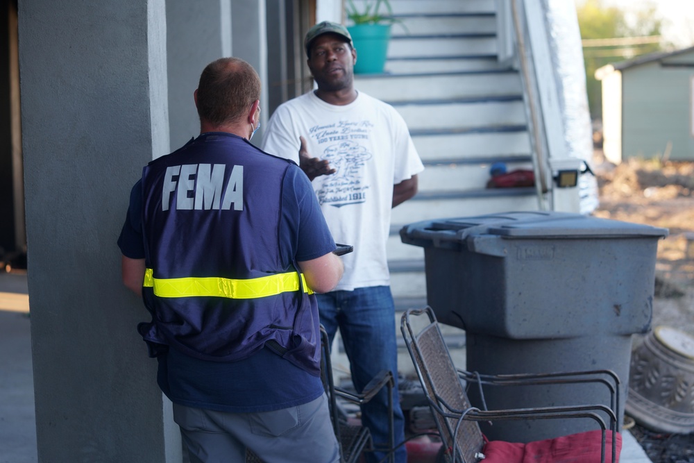 Hurricane Ida: FEMA Disaster Survivor Assistance  in Ironton, Louisiana