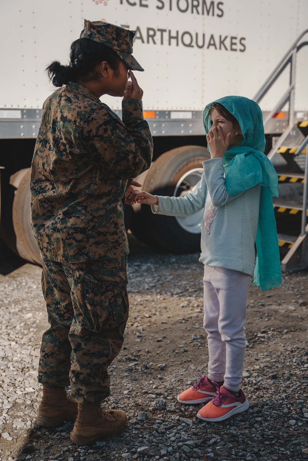 Task Force Pickett Female Engagement Team interacts with Afghan Guests