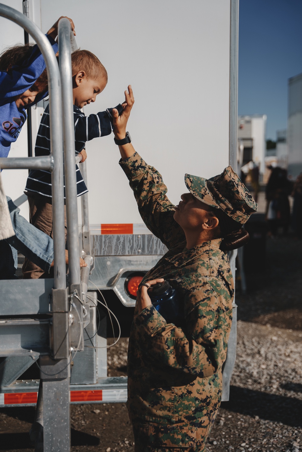 Task Force Pickett Female Engagement Team interacts with Afghan Guests