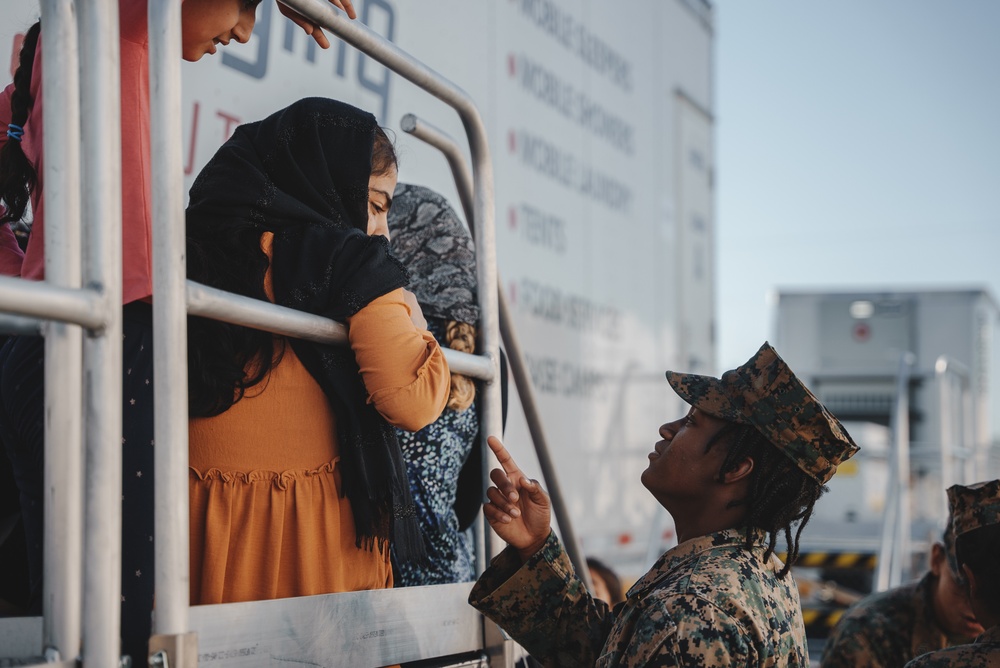 Task Force Pickett Female Engagement Team interacts with Afghan Guests