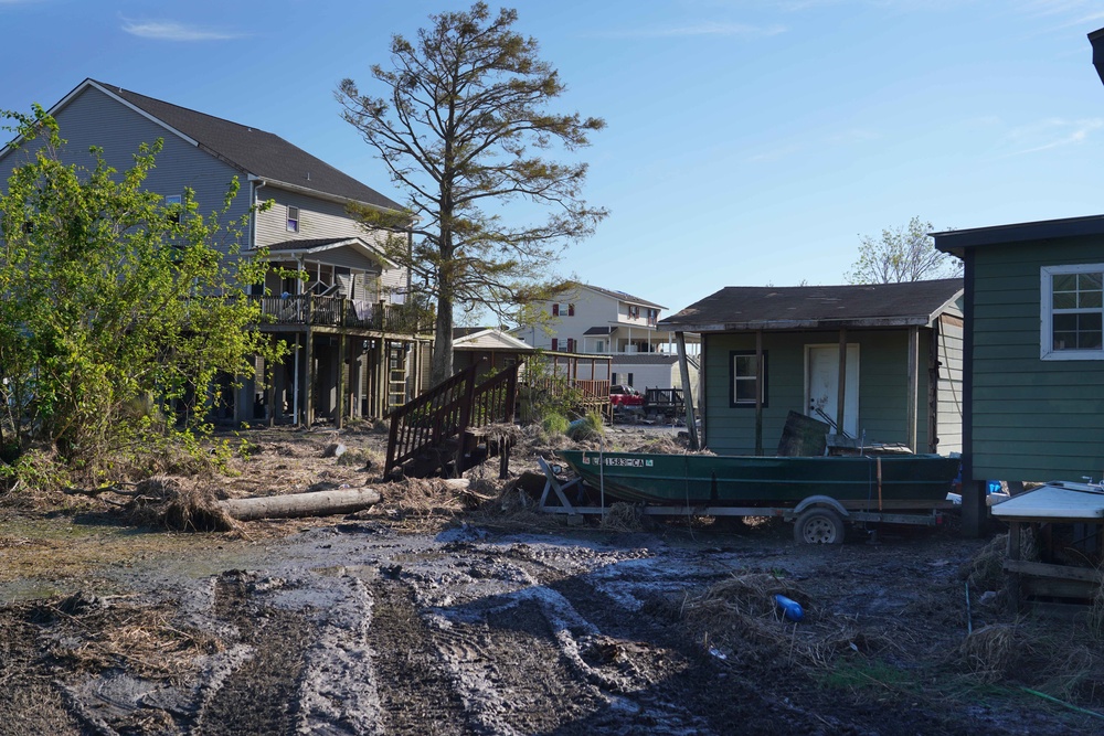 Hurricane Ida: Storm Damage  in Ironton, Louisiana